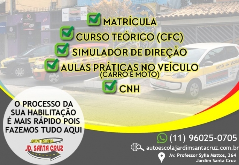 Curso Cfc Auto Escola São Bernardo do Campo - Curso Cfc para Renovação de Habilitação