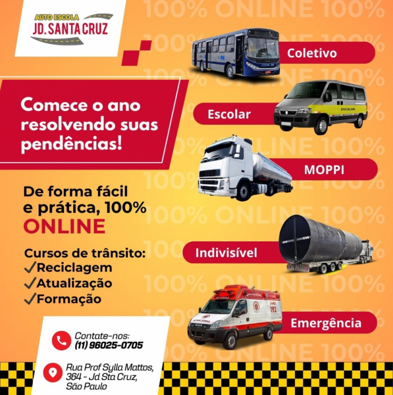 Curso de Transporte Coletivo Online Valor Vila Quaquá - Curso Transporte de Emergência Online