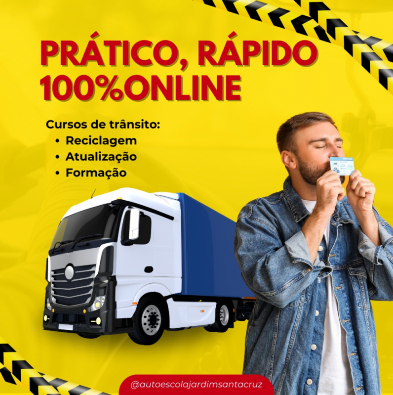 Preço de Curso de Cargas Perigosas Online Jardim Maria Estela - Curso de Transporte Escolar Online